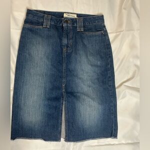 Old Navy Y2k Slit Front Denim Midi Skirt SZ 4